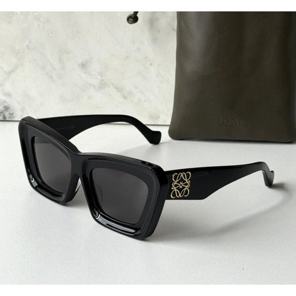 NWT Loewe LW40145F-01A-53 Sunglasses